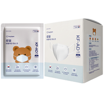 로엘 어린이 비말차단 마스크 소형 KF-AD, 50매입, 1박스, 흰색