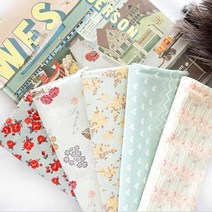 자투리 면20수 원단 queen bee flower D0322 택1, queen bee flower D0322 no05번