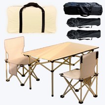 바른광 캠핑 의자 테이블 2인 세트, 2인 세트(의자2p+테이블1p+수납백)