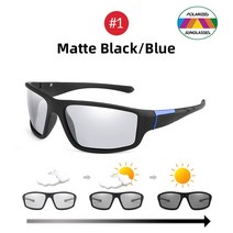 BEGREAT Polarized Driving Sun glasses 포토 크로 믹 선글라스 매트 블랙 스포츠 고글 100% Men Sunglasses, 01 Black, 01 Matte Black Blue_01 Black