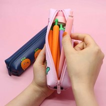 3000 당근 쪼꼬미필통 ver2 (랜덤발송), 1개