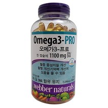 웨버내츄럴 오메가3-프로 1390mgX180캡슐, 180캡슐, 단품, 180정