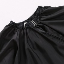 셀프 미용 이발 커트보 가운 파마보 염색 방수 보자기 망토 대형, 블랙