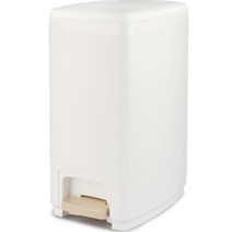 블랑 사각 페달 휴지통 20L, 화이트 x 1개
