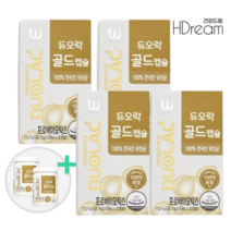 듀오락 골드 캡슐 프로바이오틱스 유산균 부모님 명절 선물 4박스 +20일 HD 듀오락유산균, 듀오락 골드 500mg 30캡슐 4개 +20일