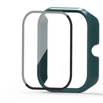 워치 3 4 5 풀커버 스트랩 보호 케이스 Haylou RS 스마트 PC 강화 필름 커버 haylou 플러스 범퍼 프레임 액세서리 호환, For Haylou rs4, 05 육군 녹색