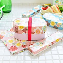 [일본완제품]하코야 카가사쿠라 2단 타원도시락, 단품, 색상:블루