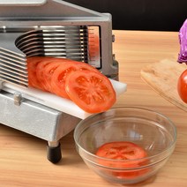 슬라이서 야채 토마토썰기 샌드위치 햄버거 카프레제 상업용 수동 조작 쉬운, 스테인레스 슬라이서 칼날 10개입