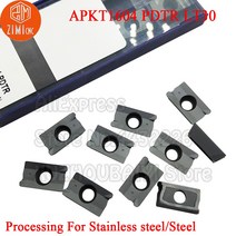 카바이드 밀링 인서트 터닝 툴 APKT1604 PDTR LT30 CNC 인덱서 블 엔드 커터 선반 블레이드 10 개, 한개옵션0