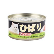 히바리 고양이 참치+멸치치어캔 80g 반려묘 간식, 1