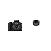 EOS REBEL SL3 (BK) + EF-S18-55mm f/4-5.6 IS STM 키트 With EF-S 55-250mm F4-5.6 렌즈 캐논 SLR 카메라s, Black_18-55mm STM Kit | w/ 50m
