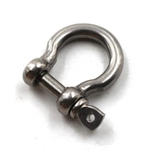 Flomore D 링 걸쇠 보트 앵커 304 스테인리스 스틸 체인 스크류 핀 리본 바이오더, M16