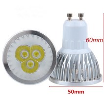 Led 전구 조명 GU10 3W 4W 110V 220V 밝기 조절 스포트라이트 쿨 화이트 웜 3000K 6500K 일광 고출력10개, 02 4w_02 아니다, 07 Cold white 8000K