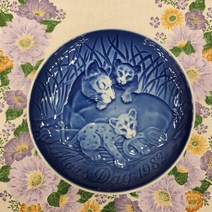 (엔틱빈티지) 로얄코펜하겐 1982년 빙앤그뢴달 B&G 마더스데이 어머니의날 기념접시