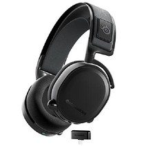 스틸시리즈 Arctis 9 듀얼 무선 유선 게이밍헤드셋 리뉴얼 PC PS5 PS4 블루투스, 아크티스 7+, 블랙
