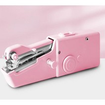 미니재봉기 소형재봉틀 핸드미싱 휴대용 가정용미싱, 핑크 패키지