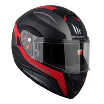 MT 헬멧 ATOM SV TARMAC MATT BLACK/RED, S