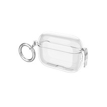 투에이비 에어팟 프로2세대 호환 원터치 분실방지 클립형 투명 TPU 케이스 (키링포함), (에어팟 프로2세대) 클립형 B타입