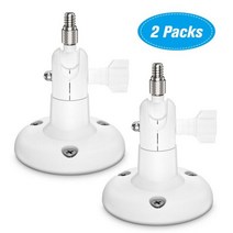 ARLO HD/ARLO PRO/ARLO ULTRA/WYZE 캠 팬 홈 카메라 장착 브래킷 야외용 3 팩 조정 가능한 벽 마운트, 01 White 2 Pack