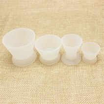 생리컵 생리컵추천 위생생리컵 4 개대 새로운 자기 응고 컵 치과 실험실 실리콘 믹싱 컵 치과 의사 치과 장비 고무 믹싱 그릇, 4개