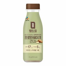 cj 한끼 밸런스밀 프로틴 쉐이크 견과 50g 직장인 점심 도시락 간식 혼밥 간헐적 체중조절 간식, 15개