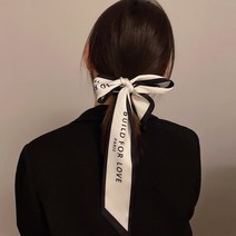 레터링 여성 골프 리본끈 리본 헤어끈 밴드 스카프