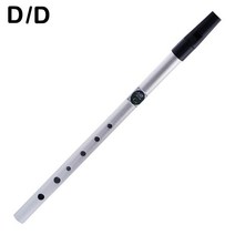 아이리쉬 휘슬 틴 피리 리코더 플루트 C/D 6 홀 전문 주석 합금 알루미늄 초보자 페니 아일랜드 Whi N1F4, 4.D Silver