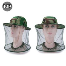 2ir2g 안전망 양봉모자 대량 10P 모기망 모자 양봉 벌망 벌초 낚시 해충모자, ◐본제품★⊙
