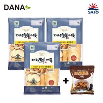 [DANA] 대림선 국탕용 종합어묵 340g x 3팩 모둠어묵 / 금풍제과 검은콩깨 보리마을건빵 사은품 증정, 360g