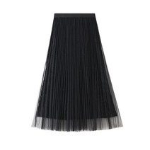 여성용 불규칙 프릴 벨벳 플리츠스커트 9983 [130]