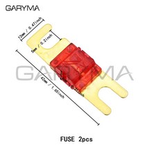 ANS-H 1 웨이 Midi 퓨즈 홀더 ANS-8 안전 플레이트베이스 카 캐리어 퓨즈 박스 볼트 타입 20A 50A 70A 80A, 02 U type Fuse x 2pcs_03 40A