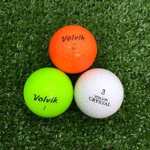 볼빅 크리스탈 컬러 3피스 4피스 A-급 로스트볼 30알 창고직영 비재생 라운딩용 로스트볼