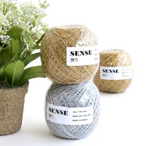 [니트박스 뜨개실] 센스 반짝이실, 1.골드