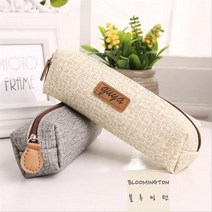 필통파우치 케이스 연필통 천필통 펜슬 심플 신학기 학생 입학 선물, 브라운