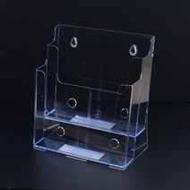 홍보물 안내문 A4 투명 아크릴꽂이 2단 리플렛꽂이