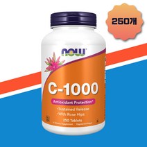 나우 푸드 비타민 C 1000 로즈힙 250정, 1개, 기본