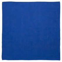 대형 100% 면 단색 반다나 55.9 x cm 22 인치 핫핑크 단품 맞춤 프린팅 손수건 머리띠 헤드 스카프용 양면, Royal Blue