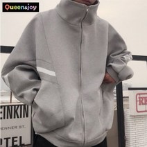 퀸앤조이 브이 루즈핏 하이넥 집업 ***판매자 퀸앤조이***