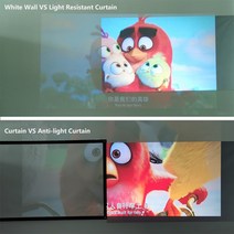 캠핑빔스크린 clr스크린 롤러블스크린 휴대용 3d hd 디지털 커튼 pojector 벽, 60인치