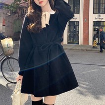 니트 스웨터 원피스 겨울 가을 빅사이즈 여성의류 뚱뚱함 이쁜이 프렌치 작은 키 슬림핏 3407256325