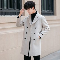 남자더블 키작은 남자가을 겨울 코트 XS 키작남코디 겨울 모직 스타일리시 키작은남자 스몰