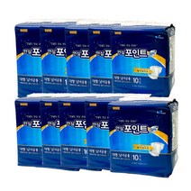 안심 포인트 성인용 겉기저귀 대형 1박스 100매 매직테이프 찍찍이타입, 10개입, 10개