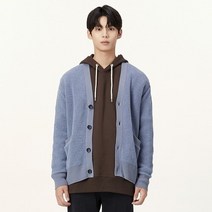 T.I FOR MEN [티아이포맨]셔닐사 변형 조직 가디건 M228MSW792M