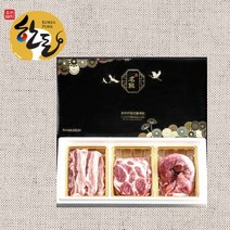 [돼지훈제선물세트] [으뜸한돈] 국내산 냉장 한돈 삼겹살+목살 구이선물세트 3kg 돼지고기선물세트, 단품