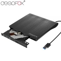 cd룸 Deepfox 외장형 USB 30 DVDRWCDRW 버너 레코더 드라이브 CD DVD ROM PC, A _USB 3.0 BLack