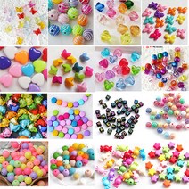 한지붕샵 비즈 팔찌만들기 목걸이 만들기 수공예 예쁜비즈모음 비즈재료, 1팩, 110큰별투명(20)