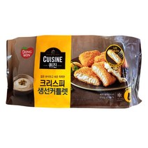동원 퀴진 크리스피 생선커틀렛 400g/명태 통살 생선까스 빵가루 에어프라이어 반찬 간식 안주
