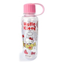 [산리오정품] 헬로키티 피크닉패턴물병 480ml