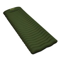 Lightspeed Outdoors 곡선형 에어 매트 펌프 백이 있는 Flexform 공기 주입식 크래들 컴팩트 싱글 매트리스 캠핑용 수면 패드 하이브 아이언 게이트, Lightspeed Outdoors Chive / Ir