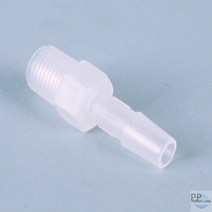 숫나사선 어댑터 나사선과 호스 연결용 Natural PP PVDF (Teflon) C20-140-23 PPTA06, 4) Tube Fitting Natural PP 1/4inch NPT 5/16inch 7.94mm